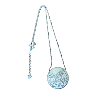 Silpada Silver Necklace with Artistic Round Pendant